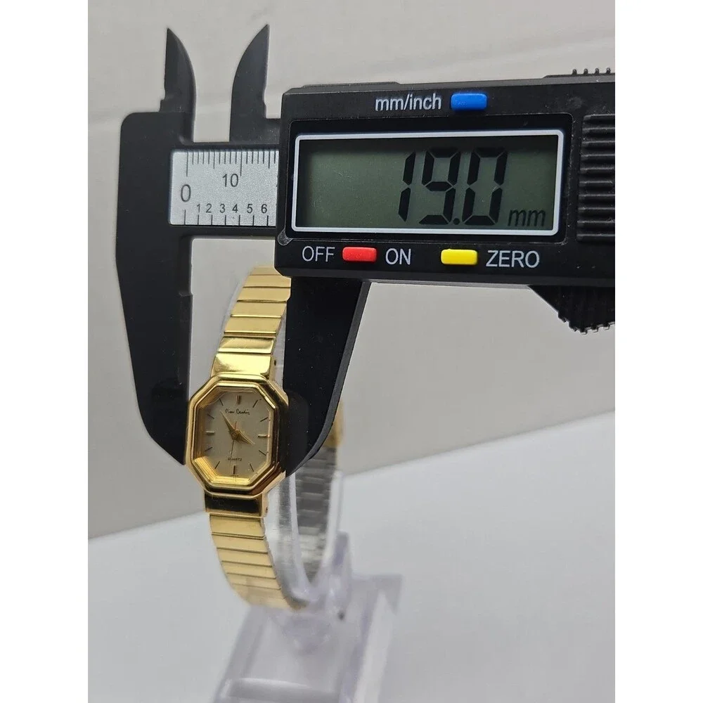 Pierre Cardin Vintage Womens Gold Tone Octagon Dress Watch Dainty New Battery